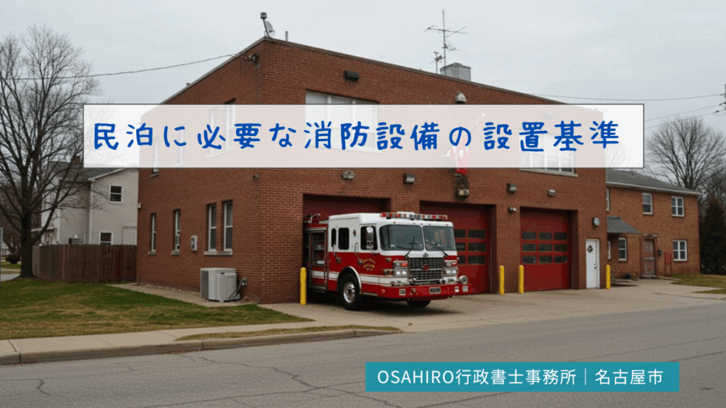民泊に必要な消防設備の設置基準